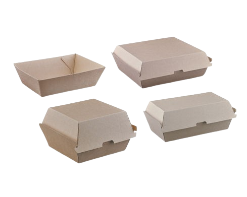 Kraft Corrugated Clams & Trays