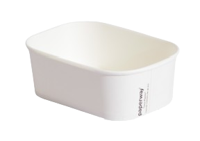 750ml (173x120x57) White Rectangular Paper Container